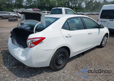 2016 Toyota Corolla Le from USA, damaged, VIN 2T1BURHE4GC607486